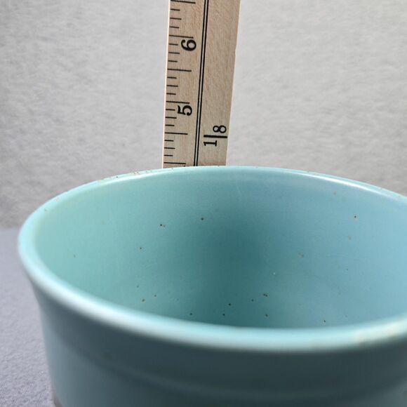 Coffee Mug Boston Warehouse 20 Oz Aqua Blue Colorblock Metallic Strip Modern - Picture 4 of 7